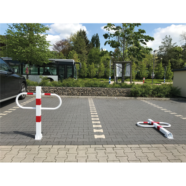 Passage and | car-park barrier | foldable with Euro | profile cylinder lock | hot-dip galvanized